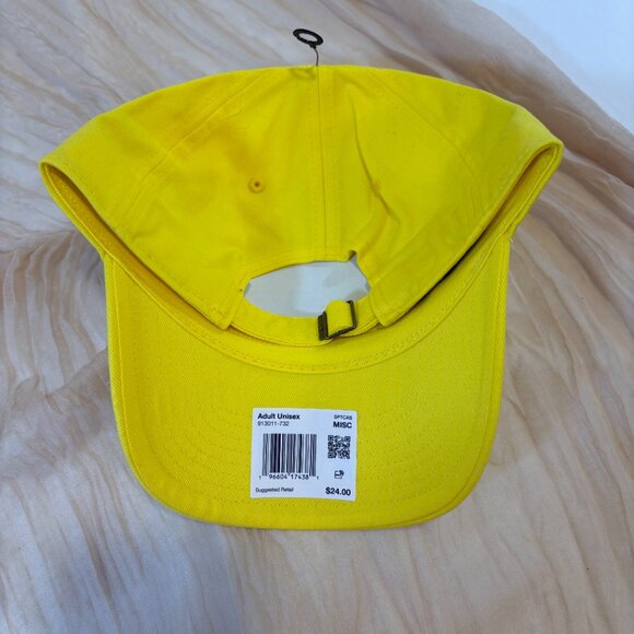 NEW Nike Lemon Yellow Adult Unisex Heritage 86 Adjustable Baseball Hat - Picture 3 of 6